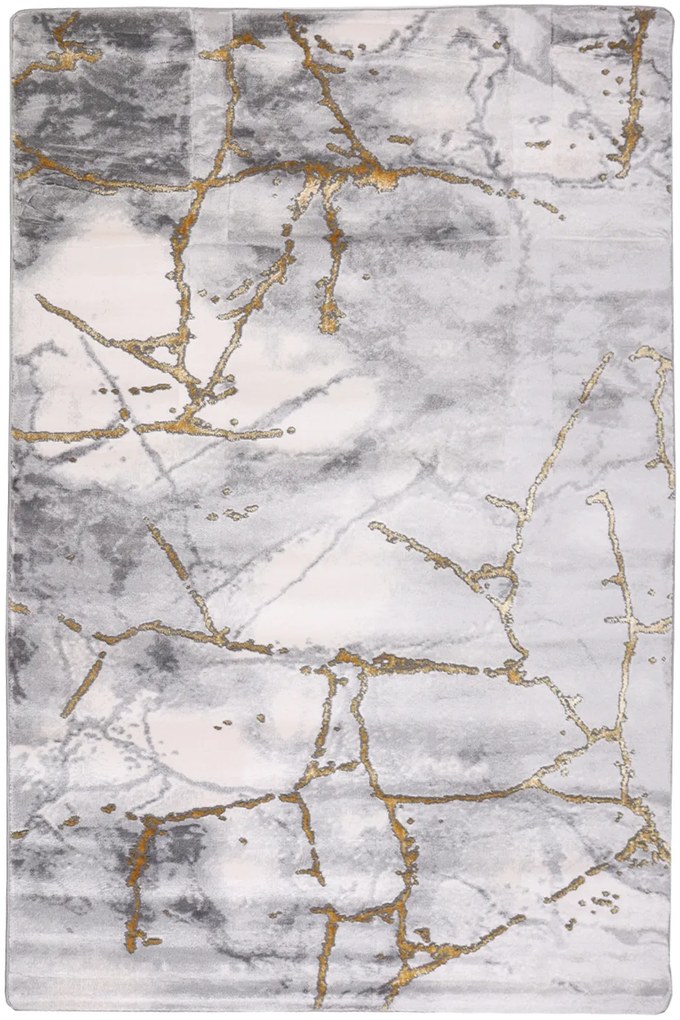 Dywan Diamond Biało Szary 080x150 Prostokąt