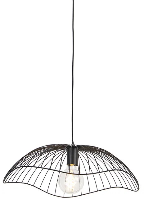 Designerska lampa wisząca czarna 50 cm - Pua