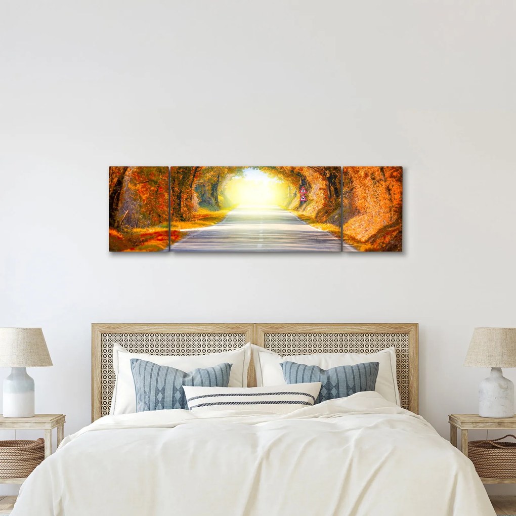 Obraz - Brama wykonana z koron drzew (170x50 cm)