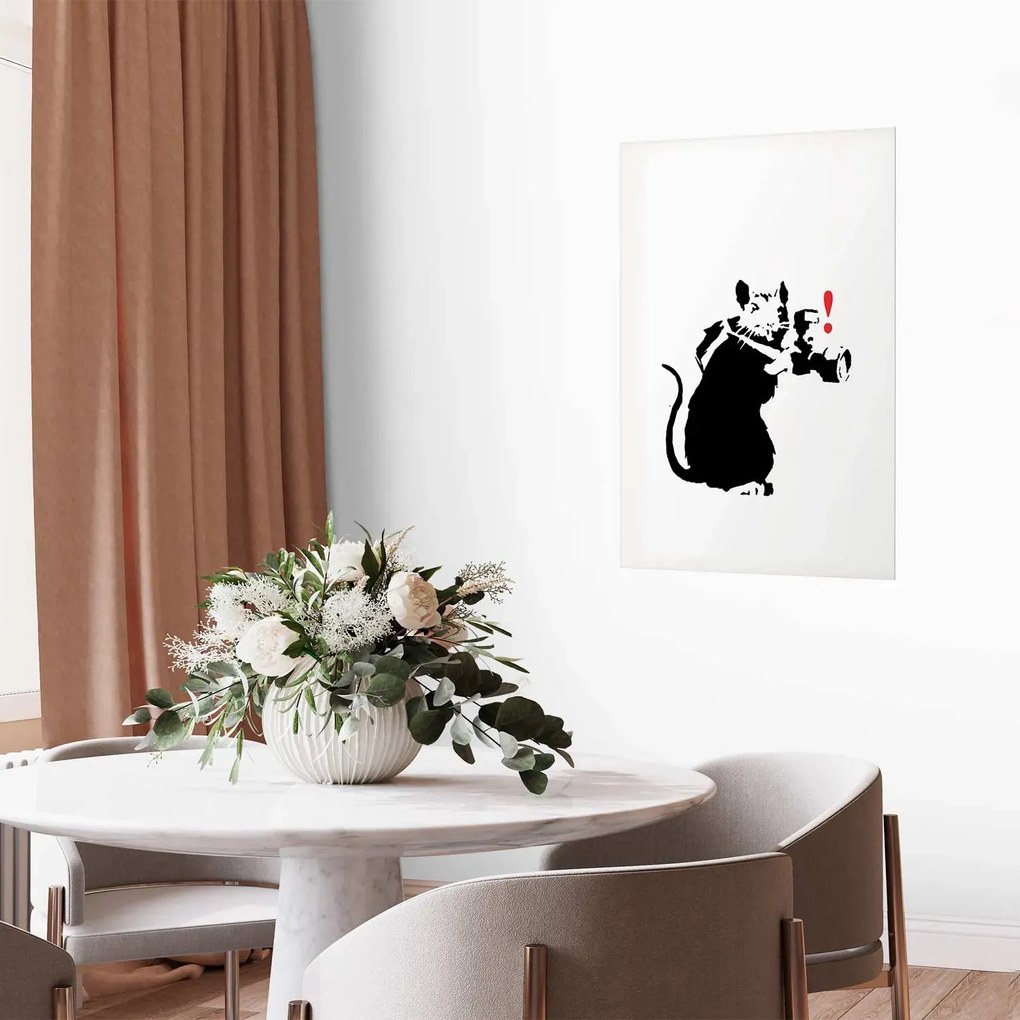 Plakat Szczur fotograf 40x60 cm bez ramy z marginesem ARTGEIST B