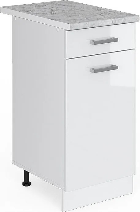 Szafka dolna do kuchni biały wysoki połysk 40x60x81.6 r-line
