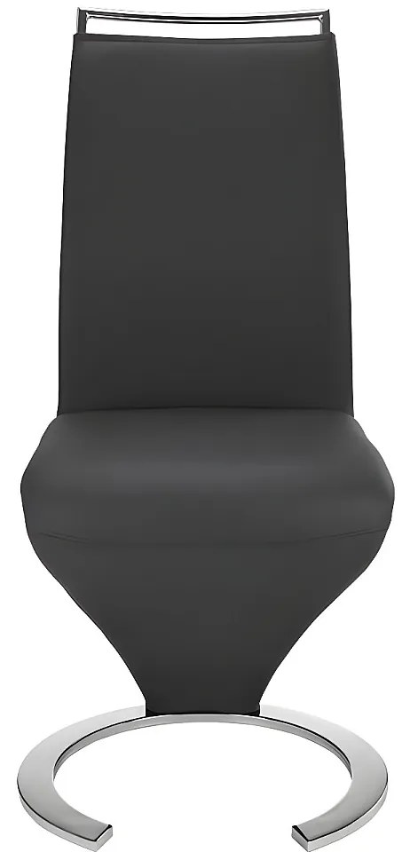 Komplet 2 krzeseł TWIZY - Materiał skóropodobny czarny