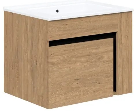 Szafka pod umywalkę DUESA 1S 60cm dąb złoty HALMAR