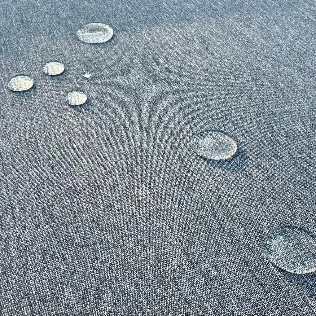 Narożnik ogrodowy Bellagio 004 z pufami i ławostołem, szary, poduszki szare