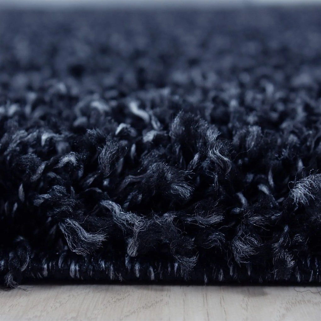 Dywan Shaggy Granatowy 120 cm x 120 cm koło