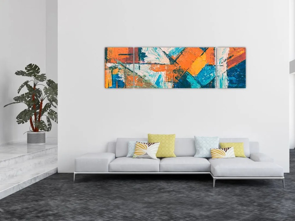Obraz - Abstrakcja (170x50 cm)