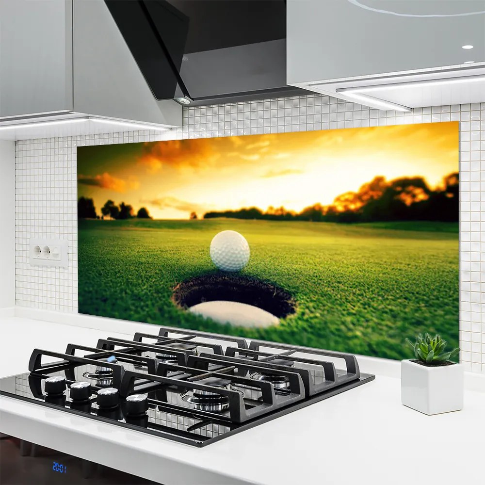 Panel Szklany do Kuchni Perfekcyjne Pole Golfowe