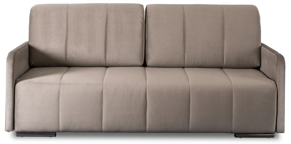 Sofa Rozkładana z Funkcją Spania IBIZA Dwuosobowa Beżowa Nowoczesna do Salonu