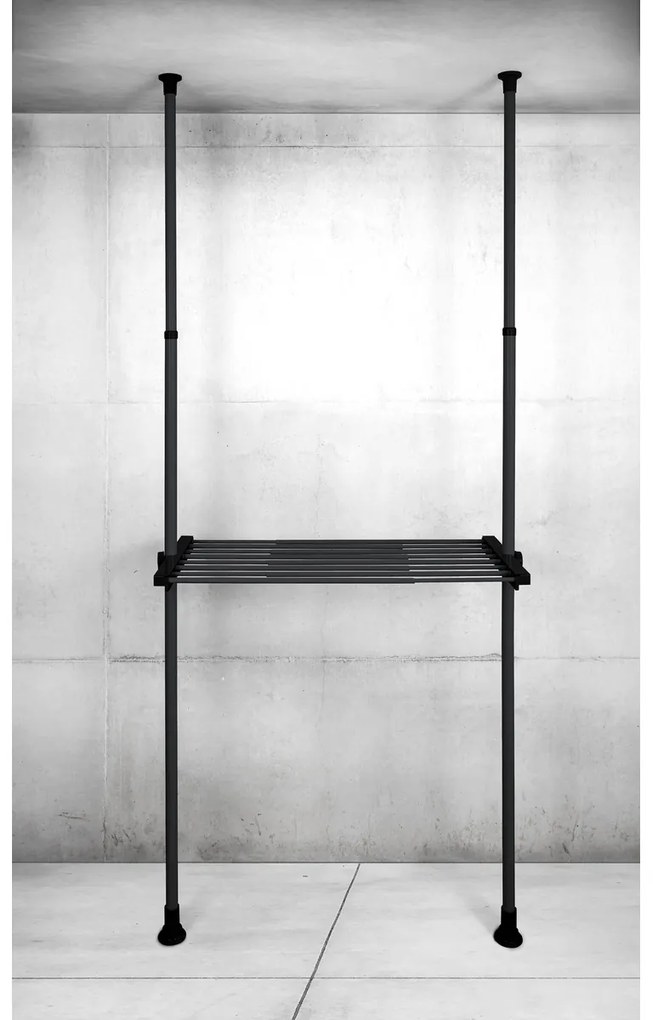 Wenko Teleskopowa półka druciana Herkules, 73–120cm, czarna