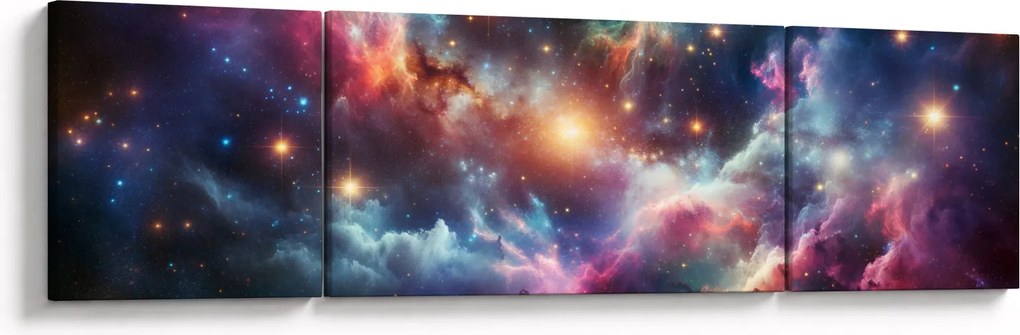Obraz - Ciemny kosmos (170x50 cm)