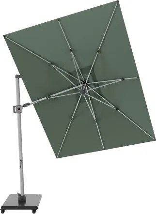 HYPERION 330 x 240 cm – luksusowy, huśtawkowy parasol ogrodowy z bocznym drążkiem : Kolor parasola - Aloes