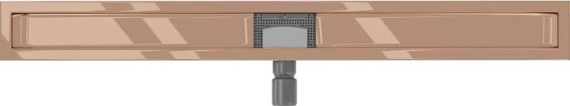 Mexen Flat korpus do odpływu liniowego 100 cm, różowe złoto - 1615100
