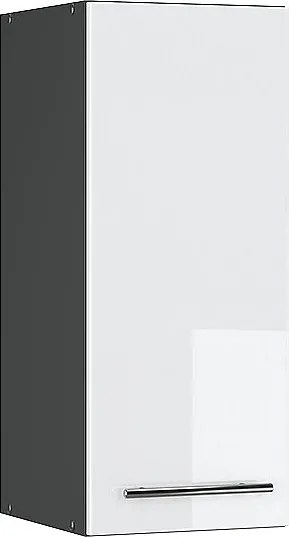 Szafka ścienna biały wysoki połysk 30x34.1x72 fame-line