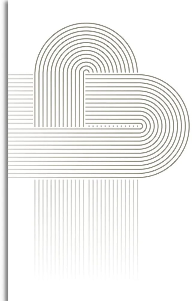 Obraz połączenie tęczy Mid-Century