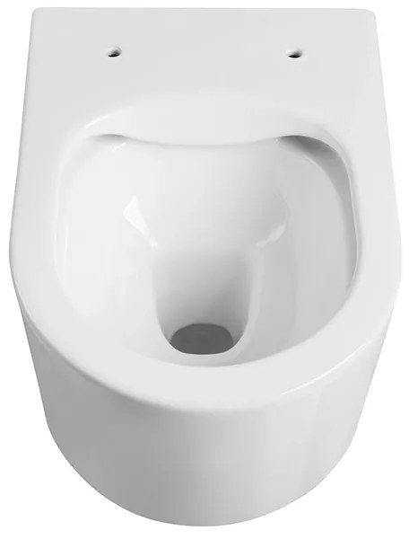 Miska WC wisząca bezkołnierzowa biała MAXIMA MINI z deską wolnoopadającą typu Slim