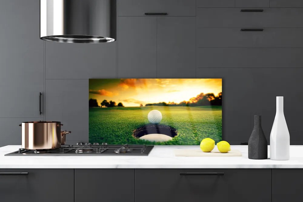 Panel Szklany do Kuchni Perfekcyjne Pole Golfowe