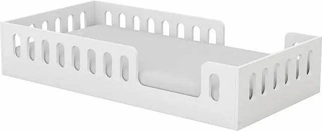 Łóżko dziecięce TIMON 180x80 z barierkami białe