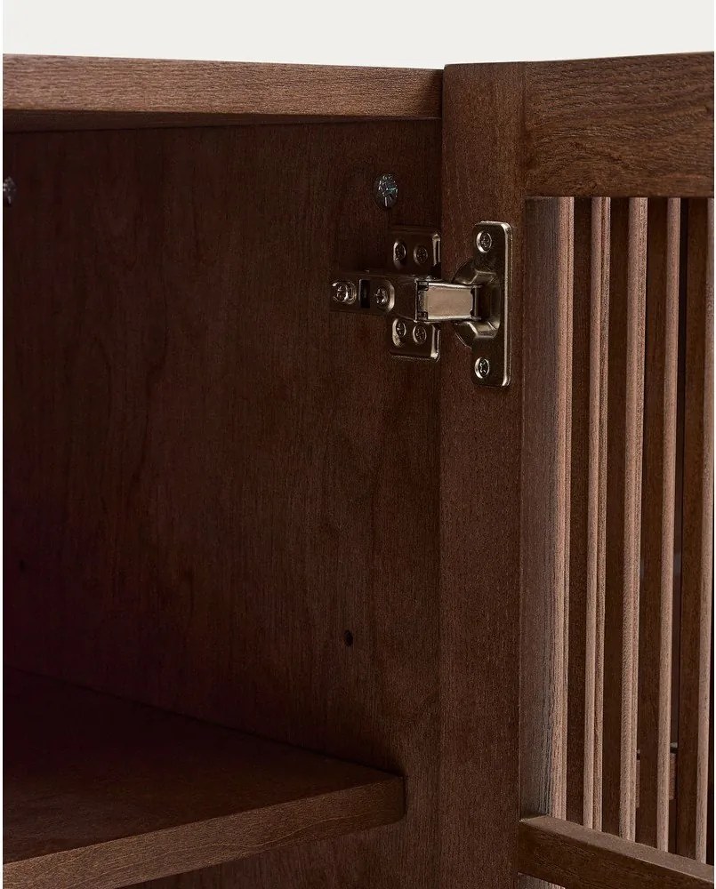 Ciemnobrązowa komoda w dekorze orzecha 181x71,5x42,5 cm Beyla – Kave Home