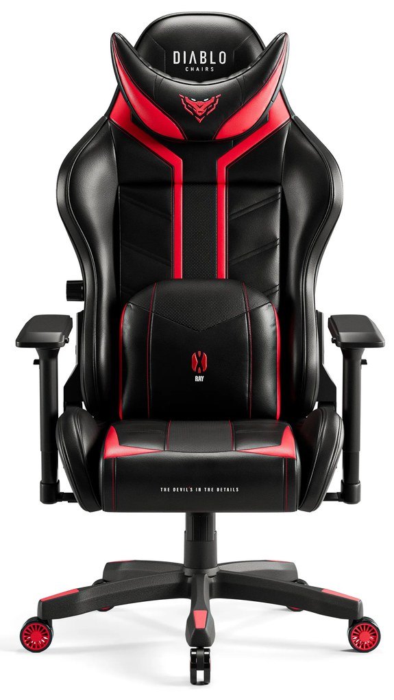 Fotel gamingowy Diablo X-Ray 2.0 King Size, czarno-czerwony