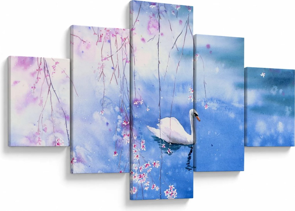 Obraz - Magiczne jezioro (125x70 cm)