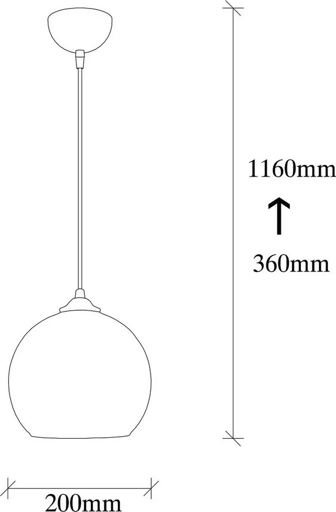 Lampa wisząca Camini – MR – 869, czarny