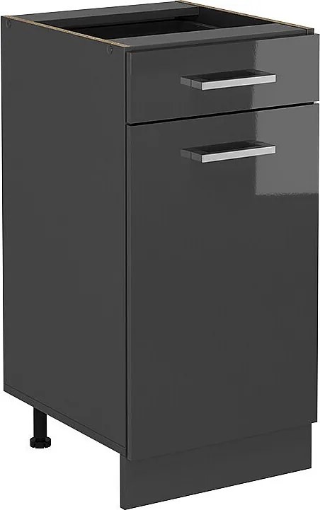Szafka dolna do kuchni antracyt wysoki połysk 40x46x81.6 r-line