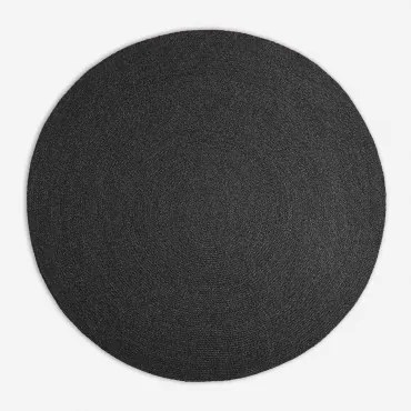 Okrągły Dywan Zewnętrzny Z Polipropylenu (ø200 Cm) Lisandra Grafitowa Szarość - Sklum