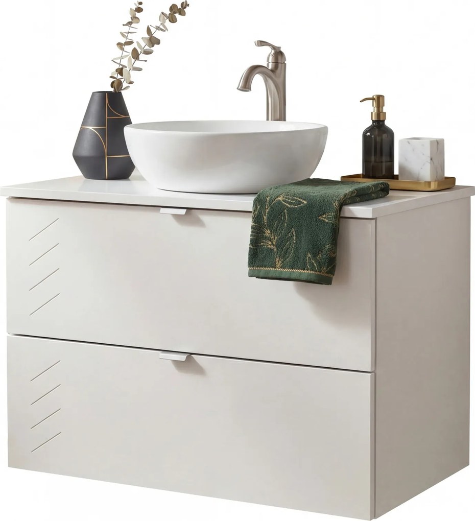 Wisząca szafka łazienkowa z szufladami 60 cm H7-Z53