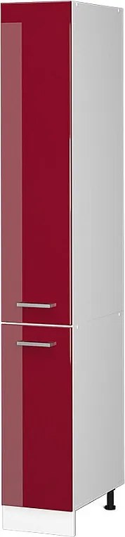 Szafka aptekarska czerwony połysk 30x57.2x206.8 r-line