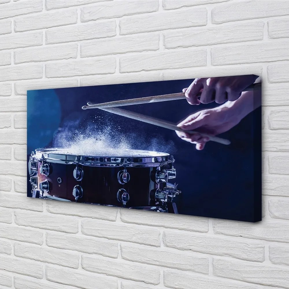 Obraz drukowany na płótnie Rytmiczne Uderzenie Perkusji