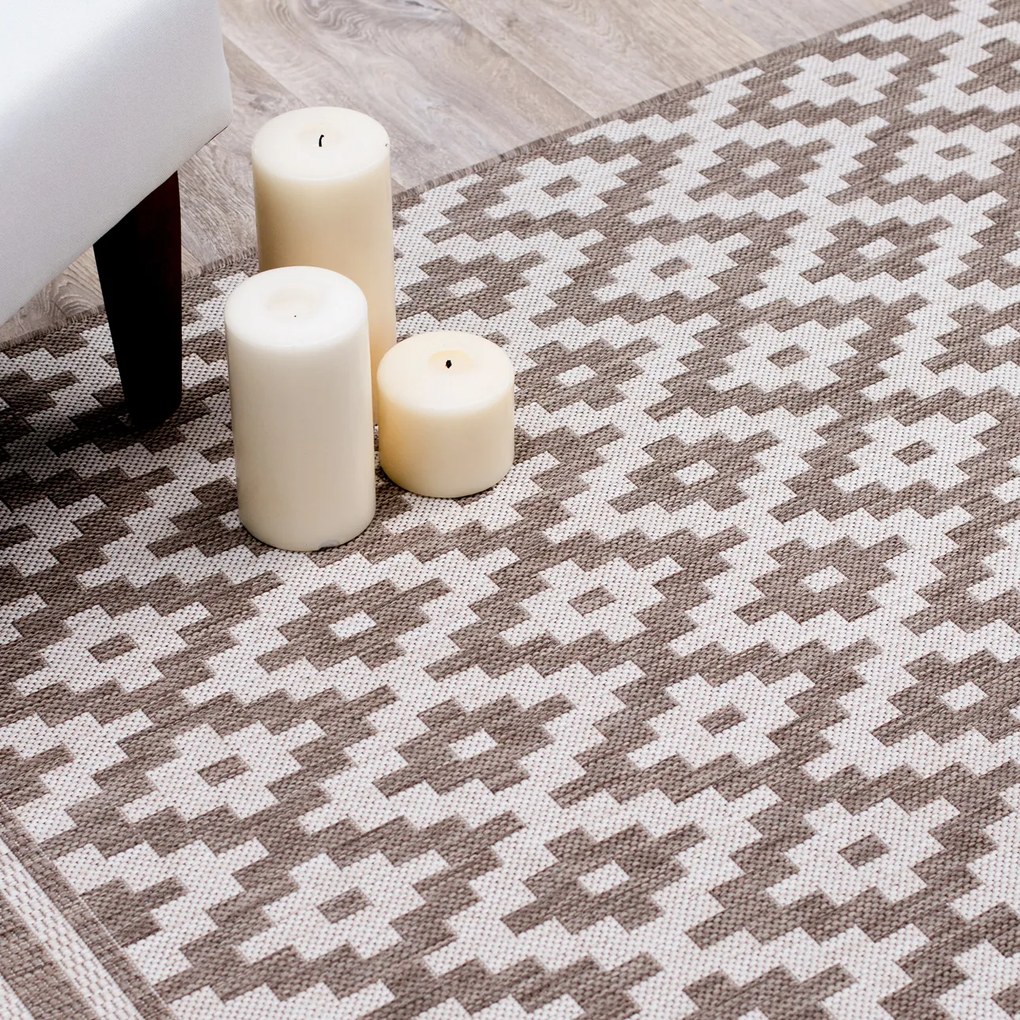 Dywan Modern Rhombs mink/beige 160x230cm