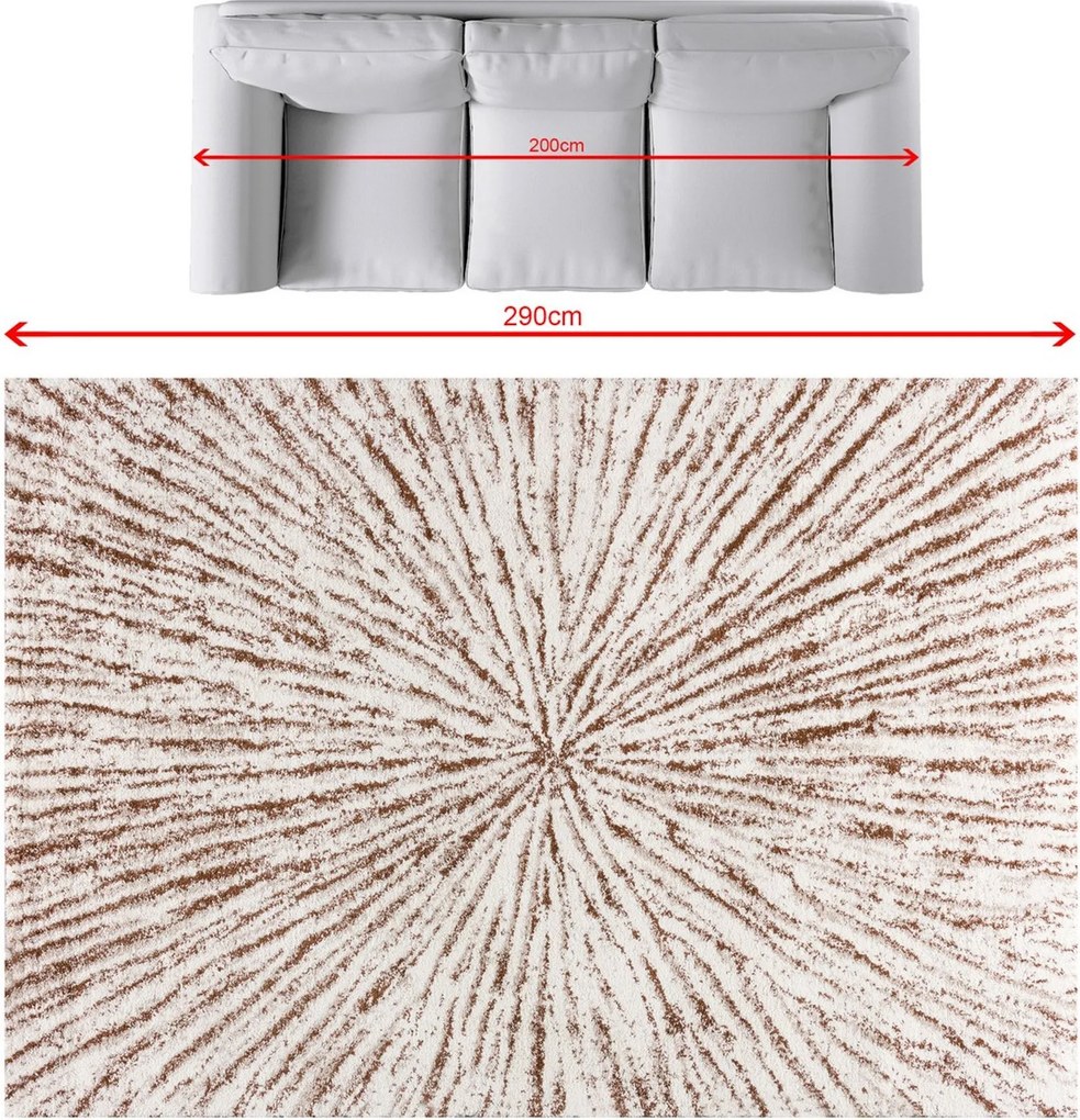 Dywan Softness cream/brown 200x290cm