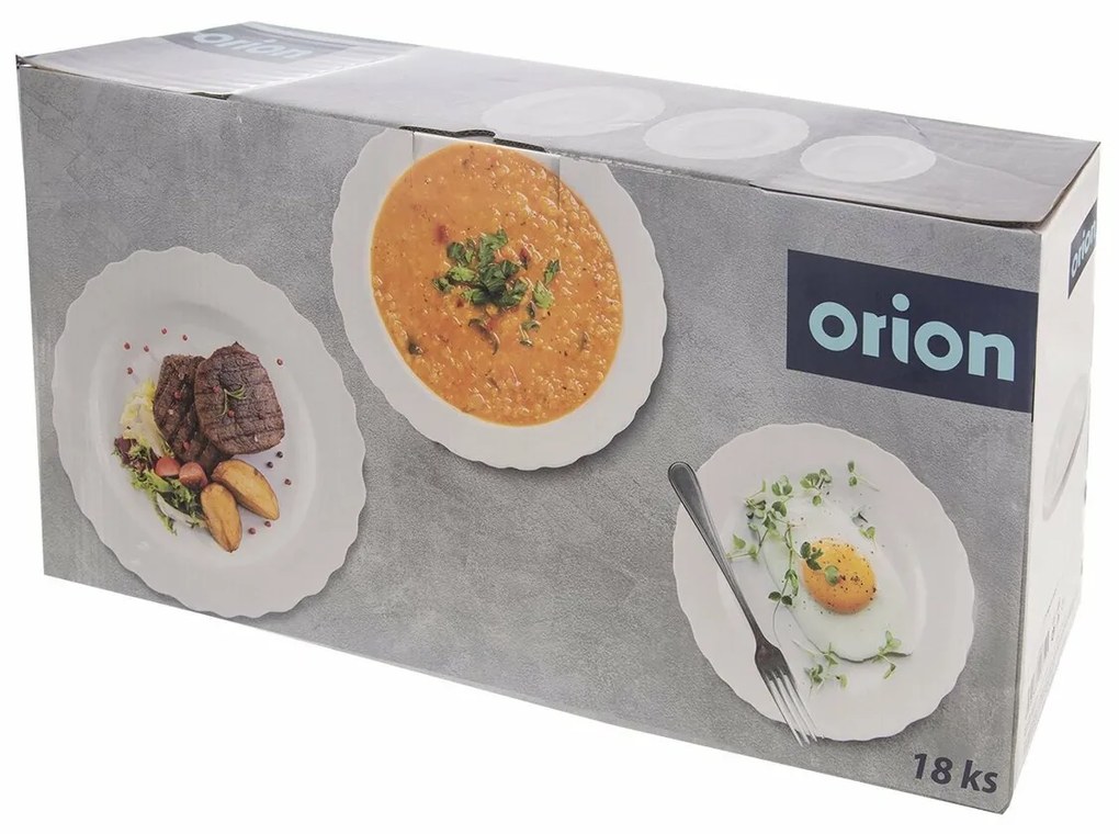 Orion 18-częściowy zestaw talerzy Mona fale