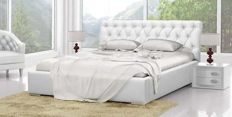 Łóżko z pojemnikiem na pościel 140x200 T8-H21