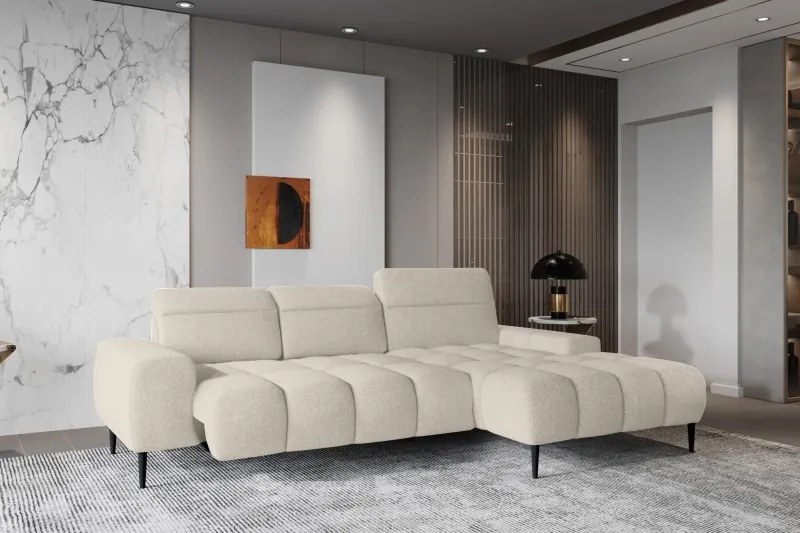 Narożnik GIANO S układ L z elektryczną regulacją siedziska WERSAL