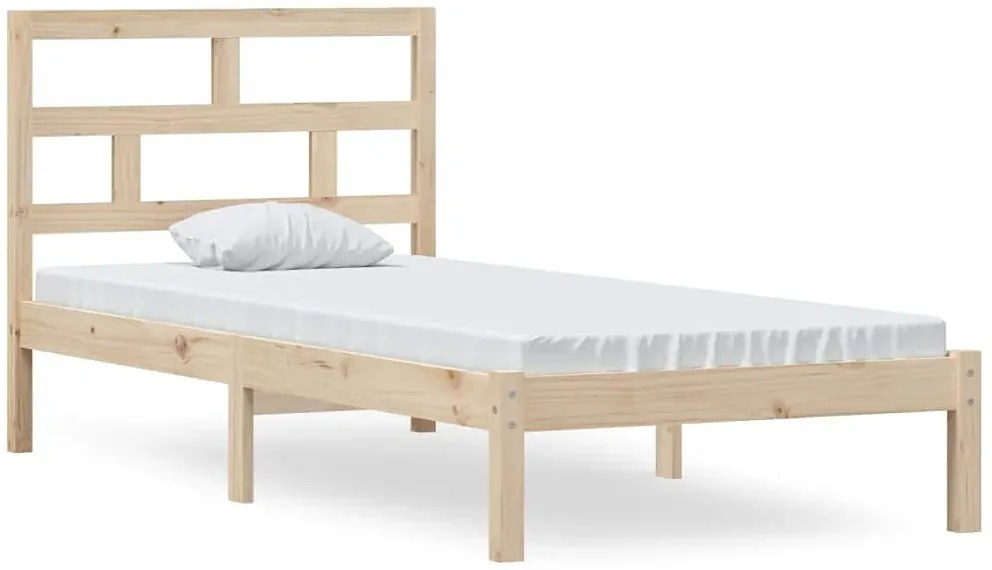Pojedyncze łóżko z naturalnej sosny 90x200 - Adia 3X