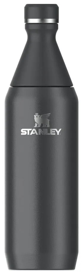 Czarna butelka termiczna ze stali nierdzewnej 600 ml All Day Slim Bottle Black – Stanley