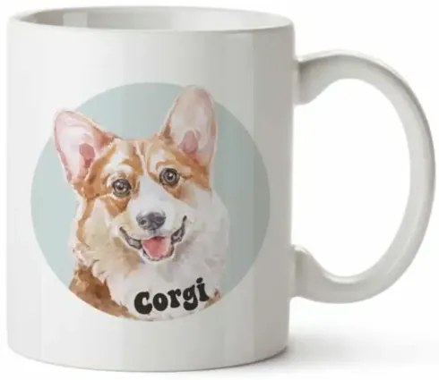 Bohemia Gifts Ceramiczny kubek - Corgi, 350 ml