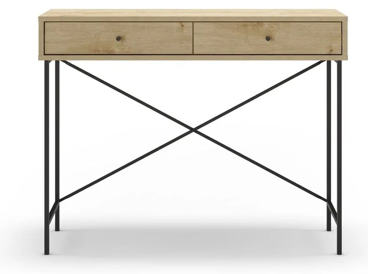 Konsola z blatem w dekorze dębu 35x110 cm Titan – Marckeric
