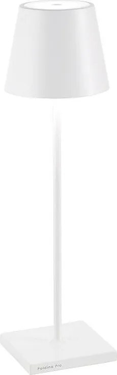 Poldina Pro White lampa stołowa LED, ładowalna, ściemnialna, IP65, czas pracy 12h