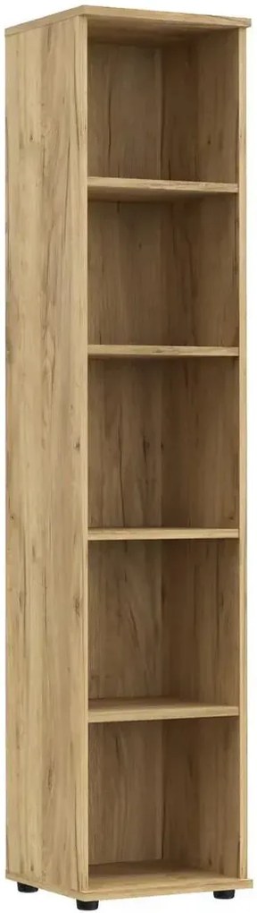 Zamykany regał biurowy dąb craft T9-N26