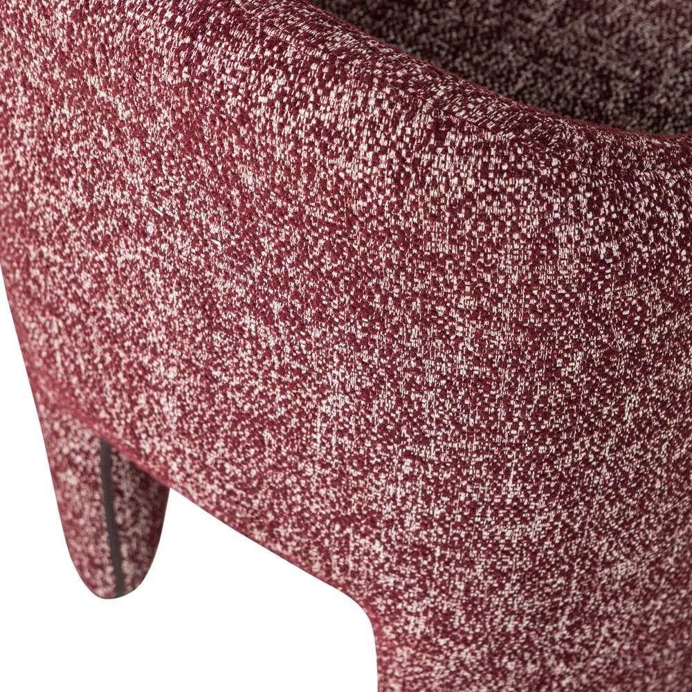 Bordowe tapicerowane krzesło biurowe Cordo – WOOOD