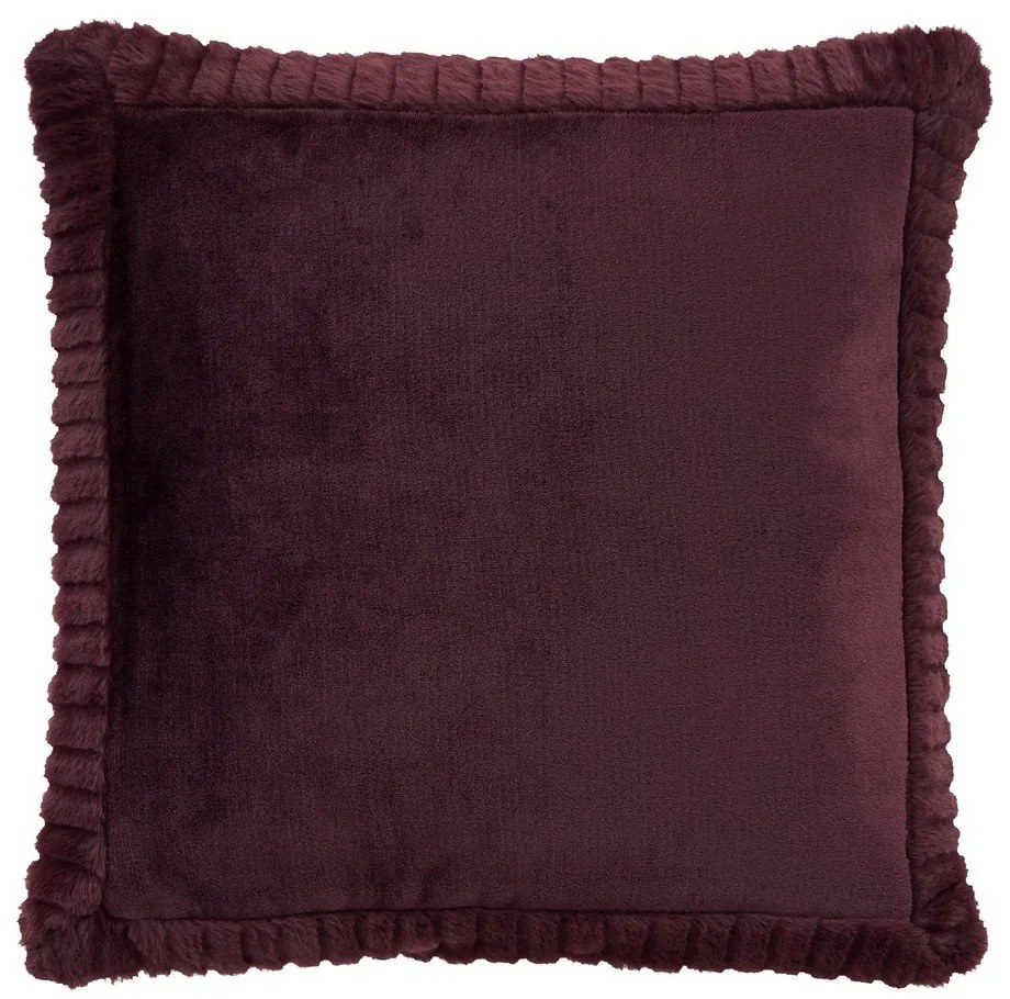 Poduszka dekoracyjna z mikropluszu 55x55 cm Velvet and Faux Fur – Catherine Lansfield