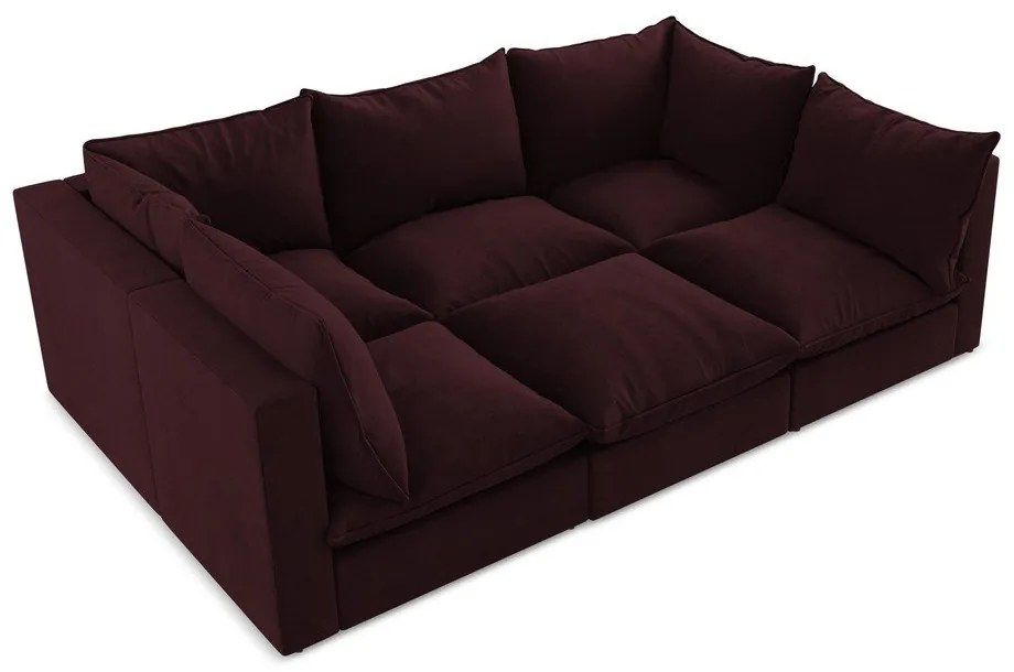 Bordowa sofa 255 cm Manao – Makamii