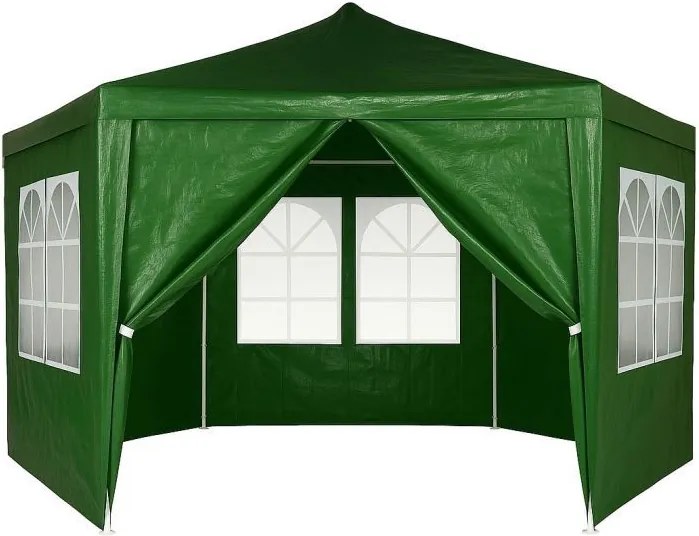 Pawilon ogrodowy z oknami 2x2x2m, namiot ogrodowy, zielony Gardella-WGR