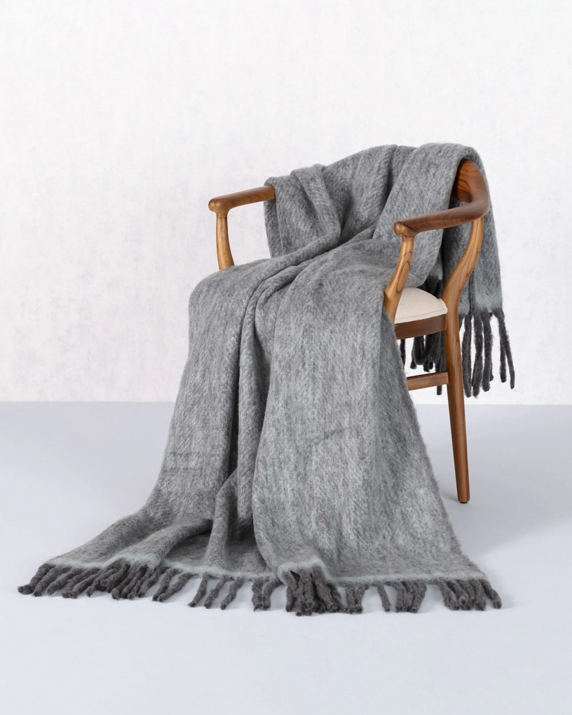 Pled Cozy 130x170cm grey-mint