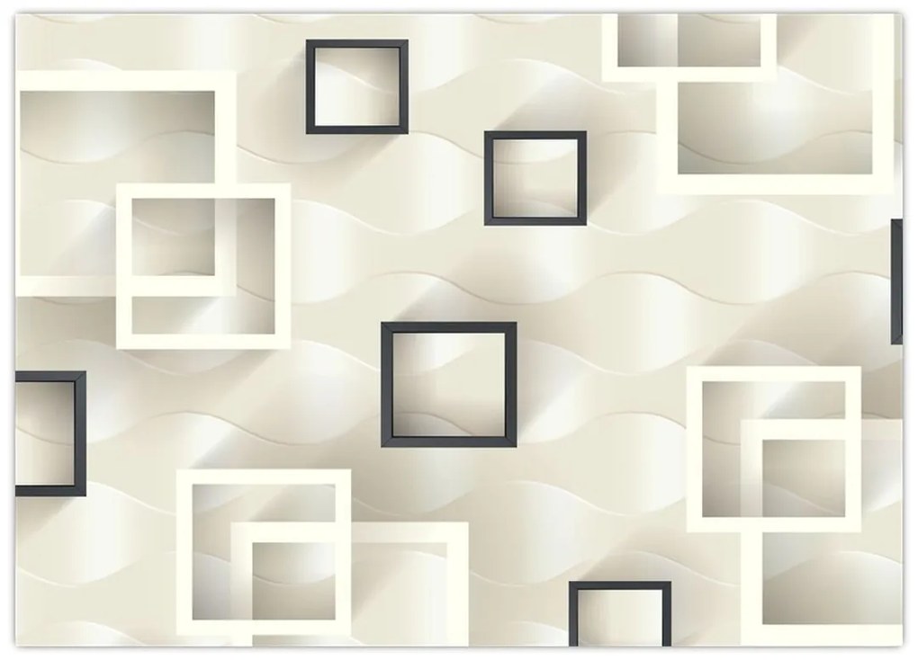 Geometryczny abstrakcyjny obraz (70x50 cm)