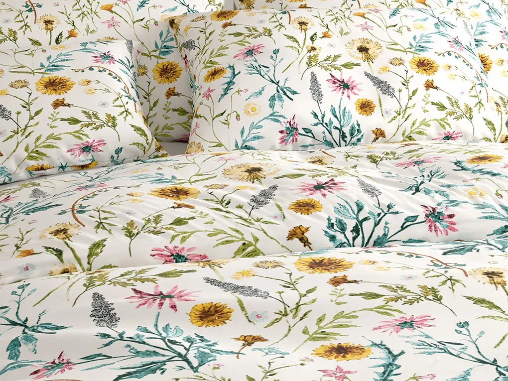 PrzytulneMieszkanie.pl PrzytulneMieszkanie.pl Bawełniana pościel MEADOW CHARM kolorowa Rozmiar pościeli: 70 x 90 cm | 140 x 220 cm