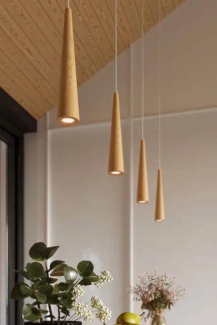 Skandynawska lampa wisząca nad stół - 4X A185 H2-G44
