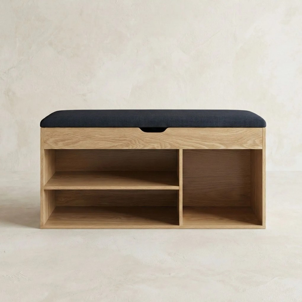Szafka na buty z siedziskiem TRIA, 80 x 30 x 43 cm